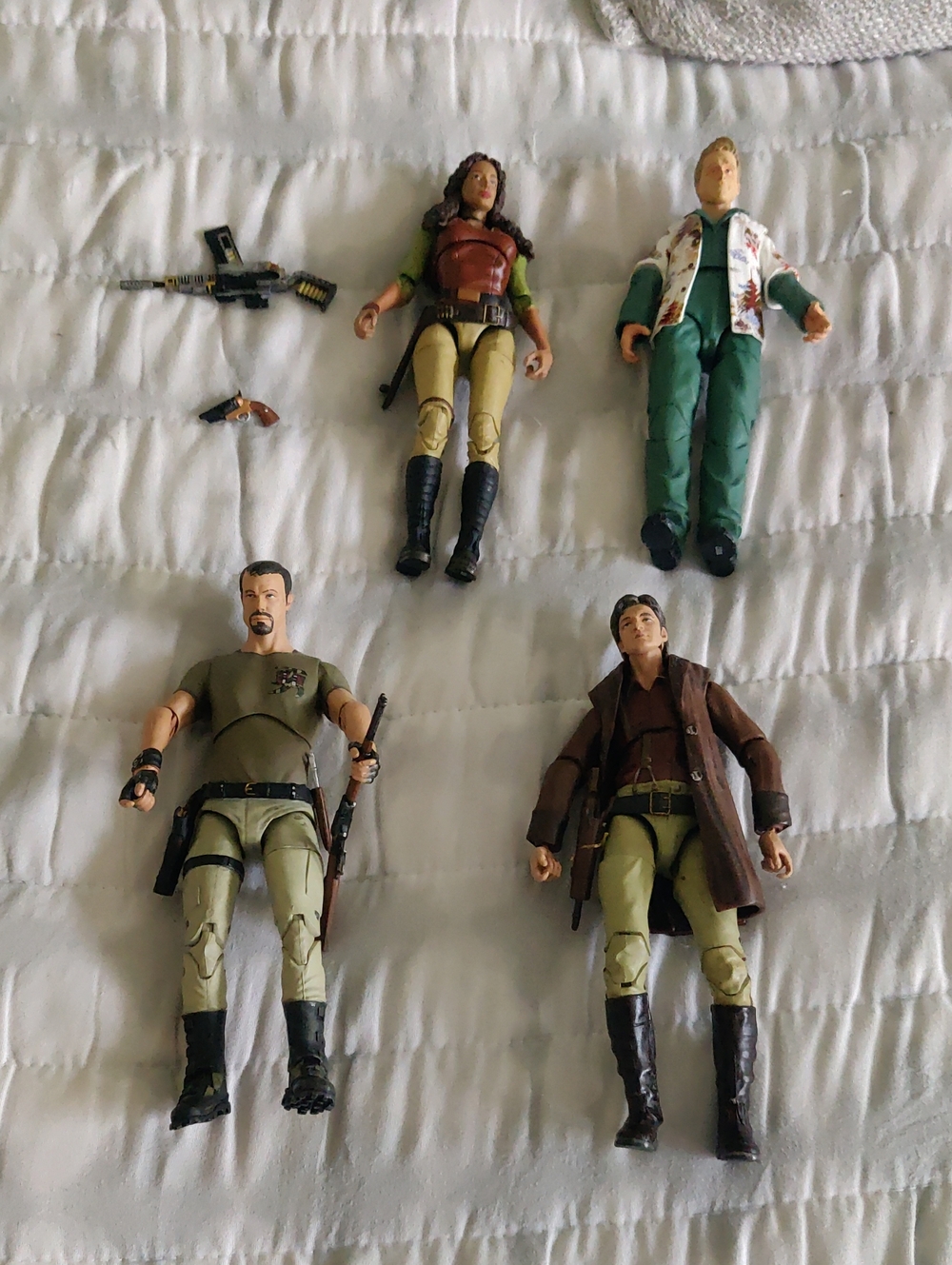 Lot Of 4 Firefly Funko legacy action figures Weapons Y2K Netflix Vintage Outdoor